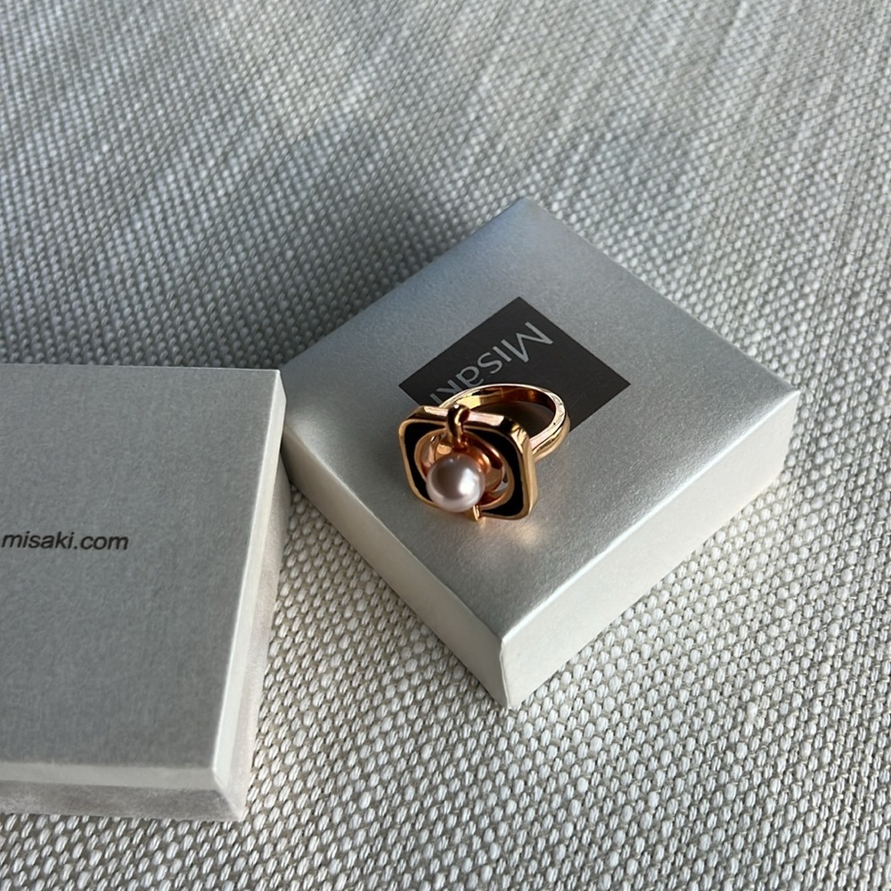 Misaki 925  52 ring 💍 with pearl